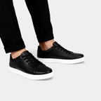 Men's Classic Business Sneakers - Comfortable Leather Design for Everyday Wear - Versatile Casual Footwear