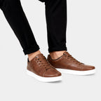 Men's Classic Business Sneakers - Comfortable Leather Design for Everyday Wear - Versatile Casual Footwear