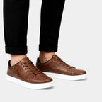 Men's Classic Business Sneakers - Comfortable Leather Design for Everyday Wear - Versatile Casual Footwear