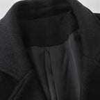 Men's Double-Breasted Wool Trench Overcoat - Warm Winter Outerwear for Formal and Casual Wear