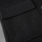 Men's Double-Breasted Wool Trench Overcoat - Warm Winter Outerwear for Formal and Casual Wear