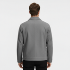 Men's Faux Suede Zip Shirt Jacket - Casual Overshirt for Everyday Wear