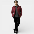 Men's Insulated Lightweight Quilted Puffer Jacket for Cold Weather Outdoor Activities