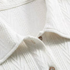 Men's Jacquard Woven Polo Shirt - Short Sleeve Casual Top for Everyday Wear
