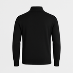 Men's Knit Cardigan with Full-Length Zipper, Long Sleeve, Ribbed Trim - Casual Outerwear for Everyday Wear