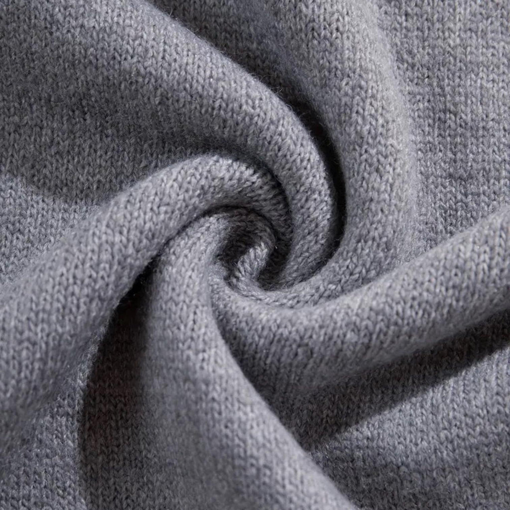 Men's Knitted Hoodie in Wool Blend - Casual Pullover for Everyday Wear, Comfortable and Stylish