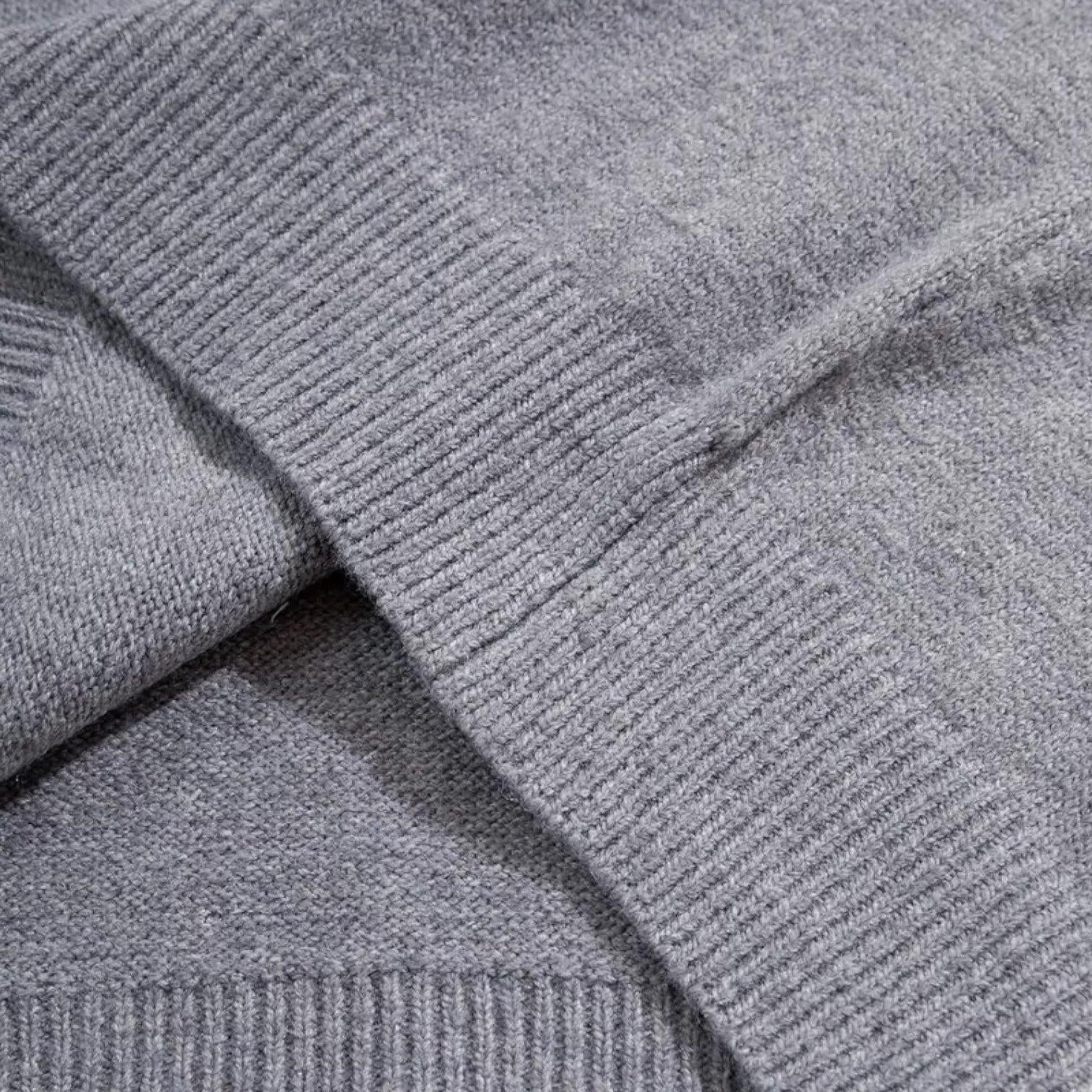 Men's Knitted Hoodie in Wool Blend - Casual Pullover for Everyday Wear, Comfortable and Stylish
