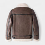 Men's Leather Aviator Jacket | Genuine Leather | Classic Design | Casual Outerwear for Men