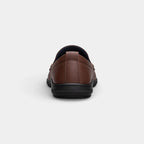 Men's Leather Moccasin Loafers - Comfortable Driving Shoes for Casual Wear