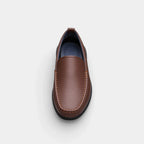 Men's Leather Moccasin Loafers - Comfortable Driving Shoes for Casual Wear