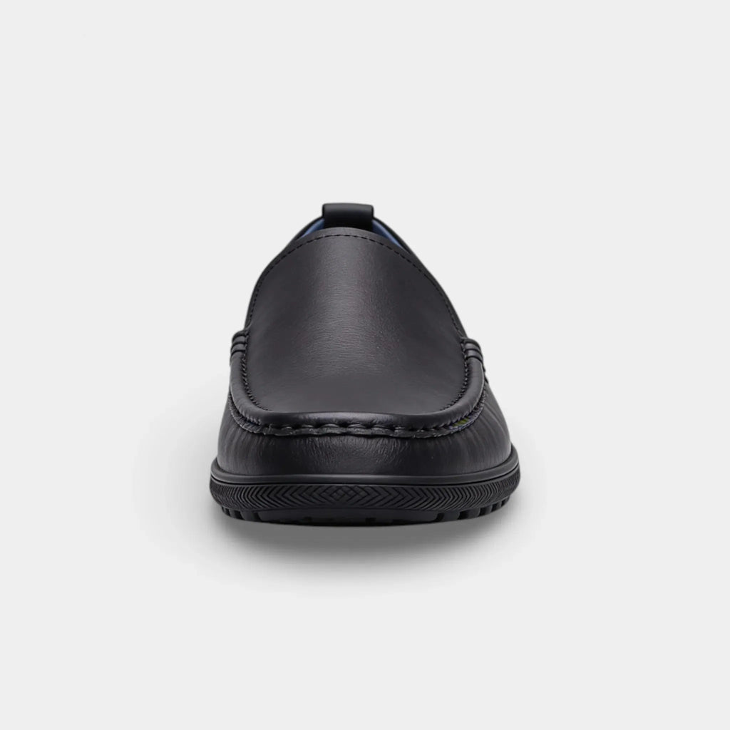 Men's Leather Moccasin Loafers - Comfortable Driving Shoes for Casual Wear