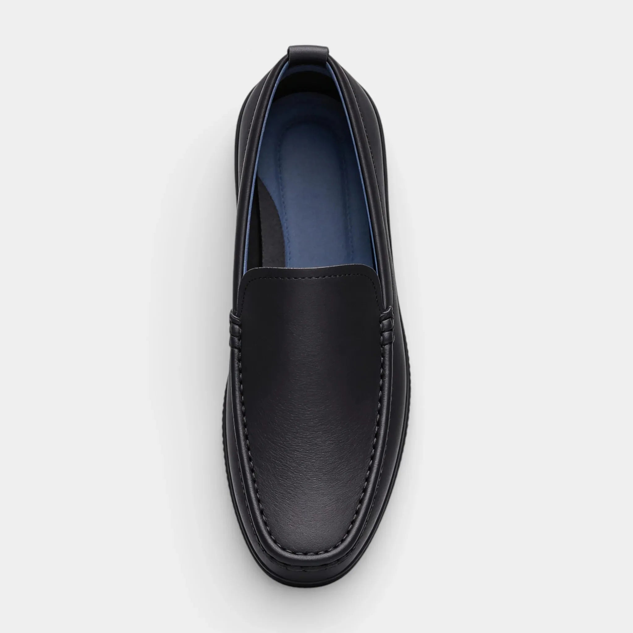 Men's Leather Moccasin Loafers - Comfortable Driving Shoes for Casual Wear
