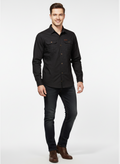 Men's Lightweight Breathable Outdoor Button-Up Shirt with Chest Pockets for Casual Wear