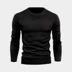 Men's Lightweight Cotton Crew-Neck Sweater - Fine-Knit Jumper for Casual Wear