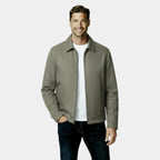 Men's Lightweight Harrington Jacket - Windbreaker Style for Casual Wear - Versatile Outerwear in Multiple Colors