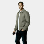 Men's Lightweight Harrington Jacket - Windbreaker Style for Casual Wear - Versatile Outerwear in Multiple Colors