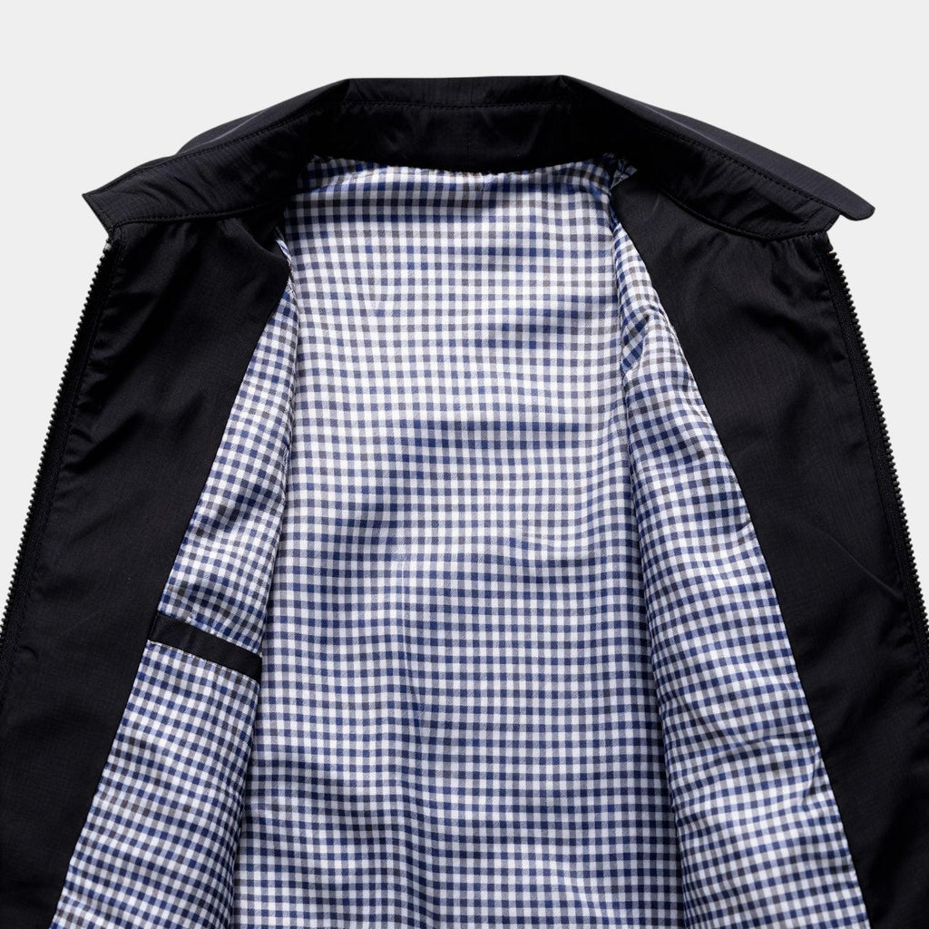 Men's Lightweight Harrington Jacket - Windbreaker Style for Casual Wear - Versatile Outerwear in Multiple Colors