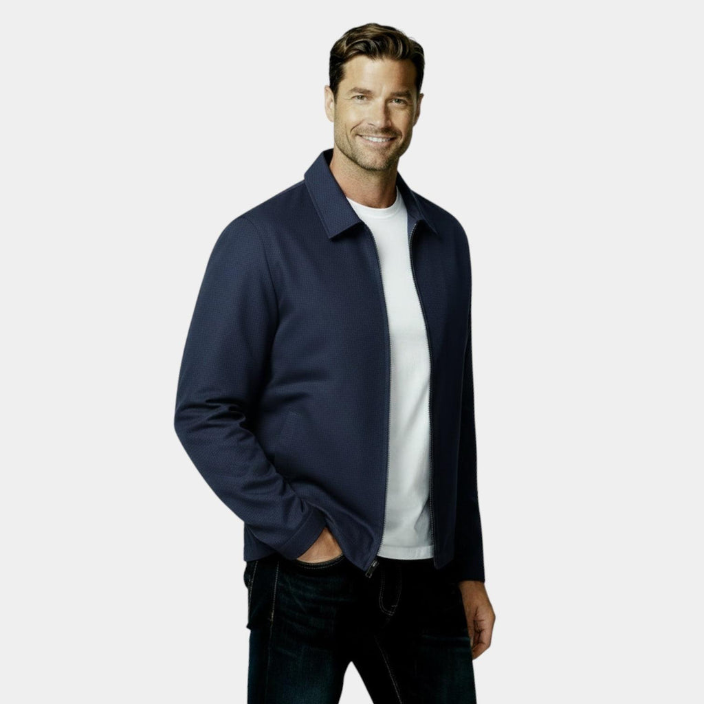 Men's Lightweight Harrington Jacket - Windbreaker Style for Casual Wear - Versatile Outerwear in Multiple Colors