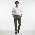 Men's Linen Long-Sleeve Shirt - Breathable Casual Wear for Summer and Spring