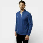 Men's Long Sleeve Polo Shirt - Classic Fit - Soft Cotton - Casual Wear - Available in Multiple Colors