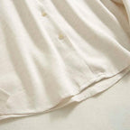 Men's Long-Sleeve Revere Collar Shirt with Chest Pocket - Casual Cotton Dress Shirt for Everyday Wear
