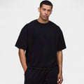 Men's Oversized Short-Sleeve Jersey Crew Neck Shirt for Casual Wear in Soft Cotton Blend