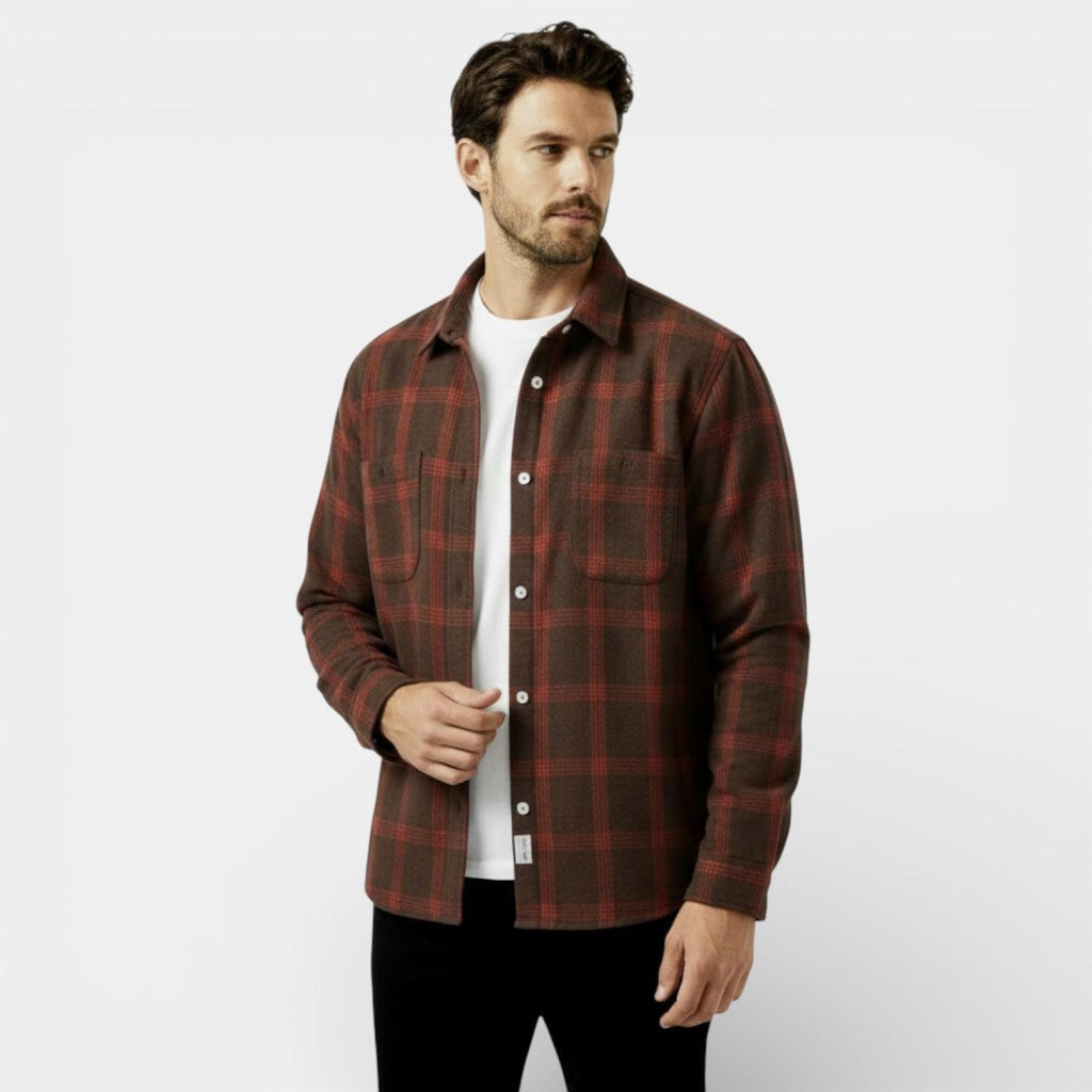 Men's Plaid Flannel Shirt - Soft Brushed Cotton - Classic Check Design - Casual Wear for Everyday Comfort