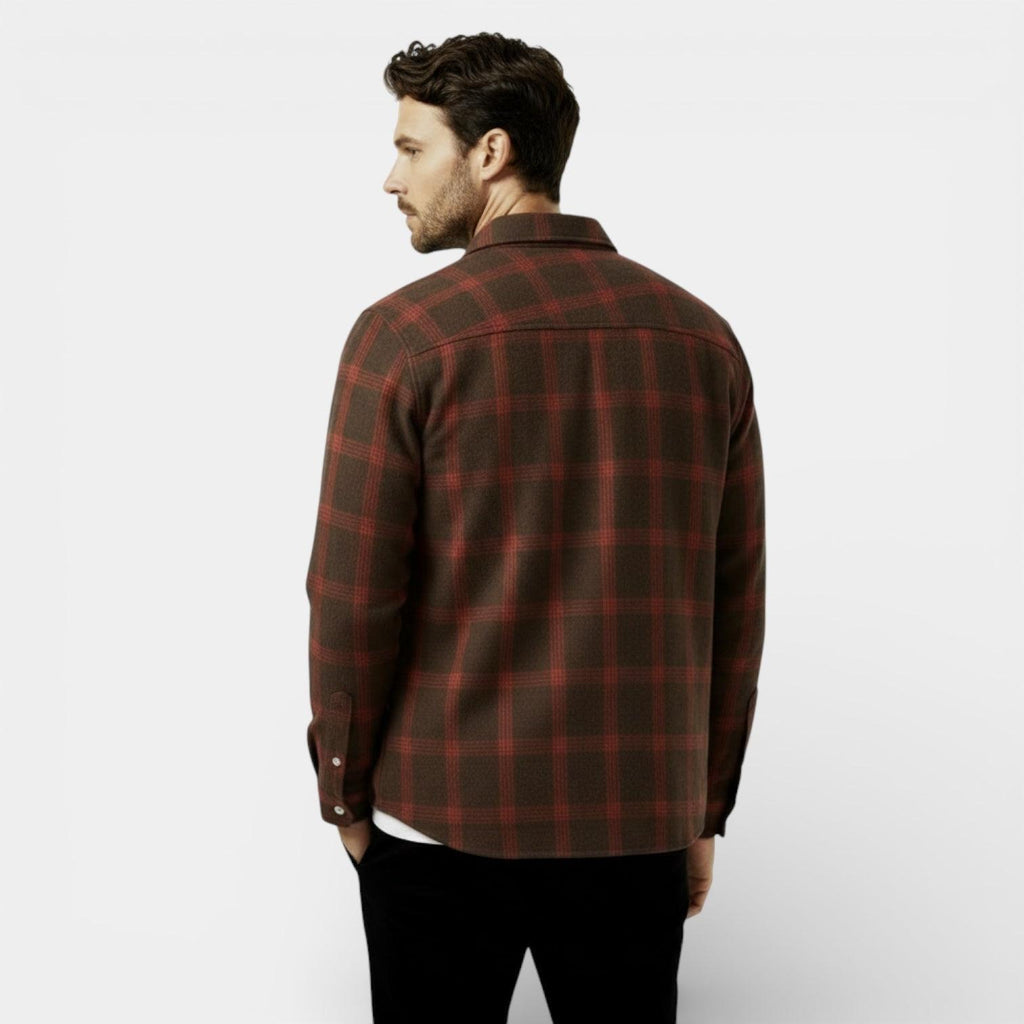Men's Plaid Flannel Shirt - Soft Brushed Cotton - Classic Check Design - Casual Wear for Everyday Comfort