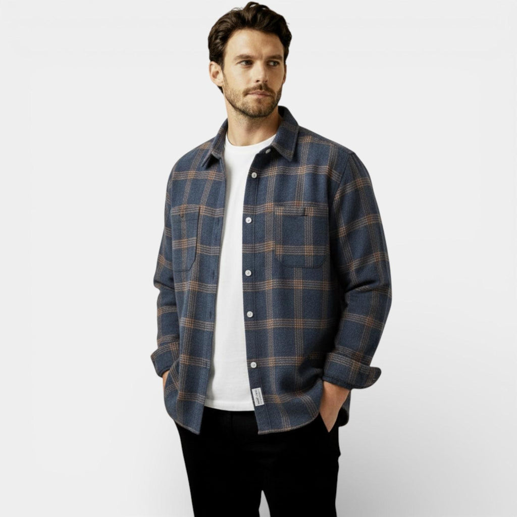 Men's Plaid Flannel Shirt - Soft Brushed Cotton - Classic Check Design - Casual Wear for Everyday Comfort