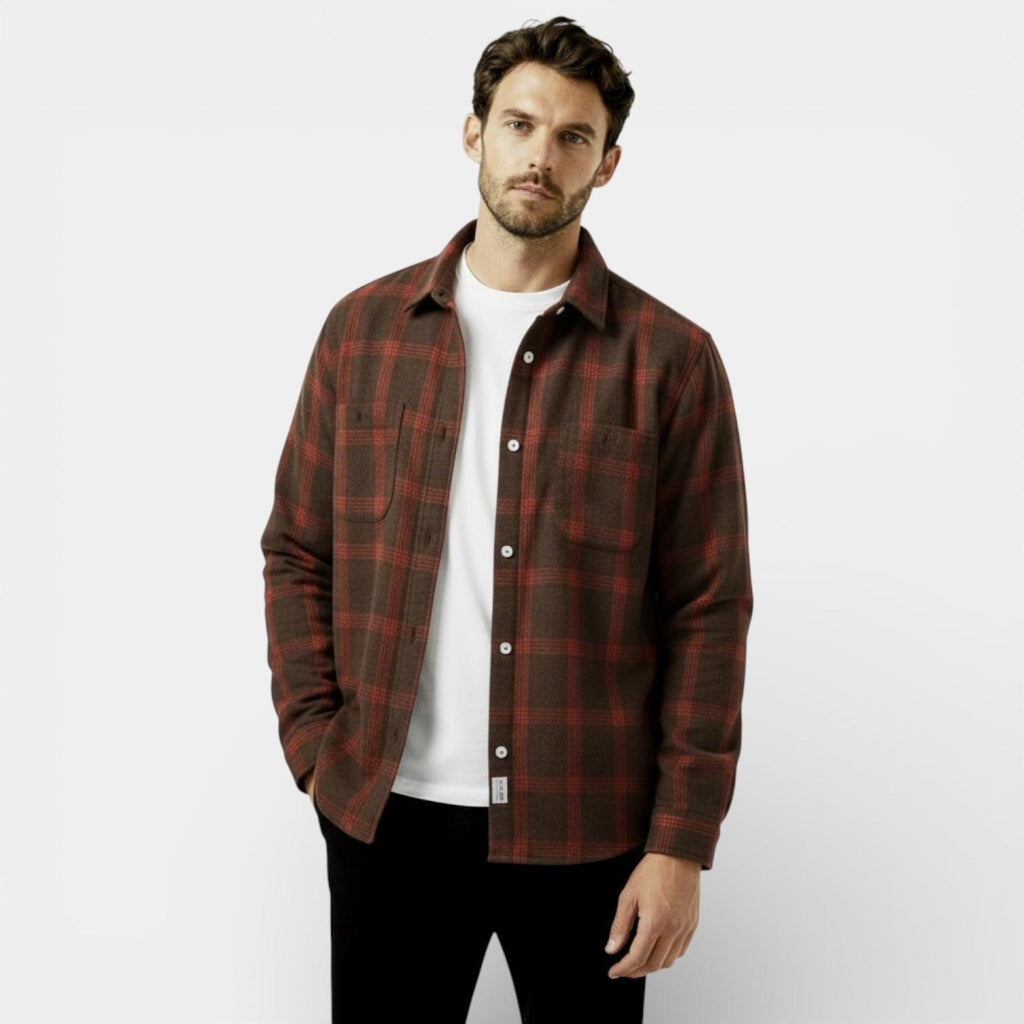 Men's Plaid Flannel Shirt - Soft Brushed Cotton - Classic Check Design - Casual Wear for Everyday Comfort
