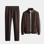 Men's Premium Zip Jacket and Slim Joggers Tracksuit Set for Activewear and Casual Outfits