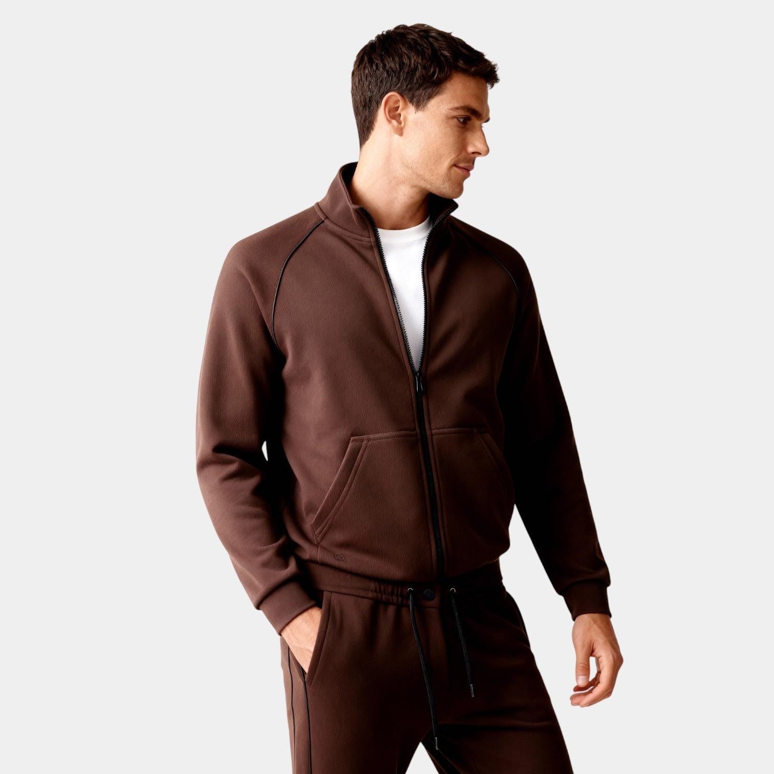 Men's Premium Zip Jacket and Slim Joggers Tracksuit Set for Activewear and Casual Outfits