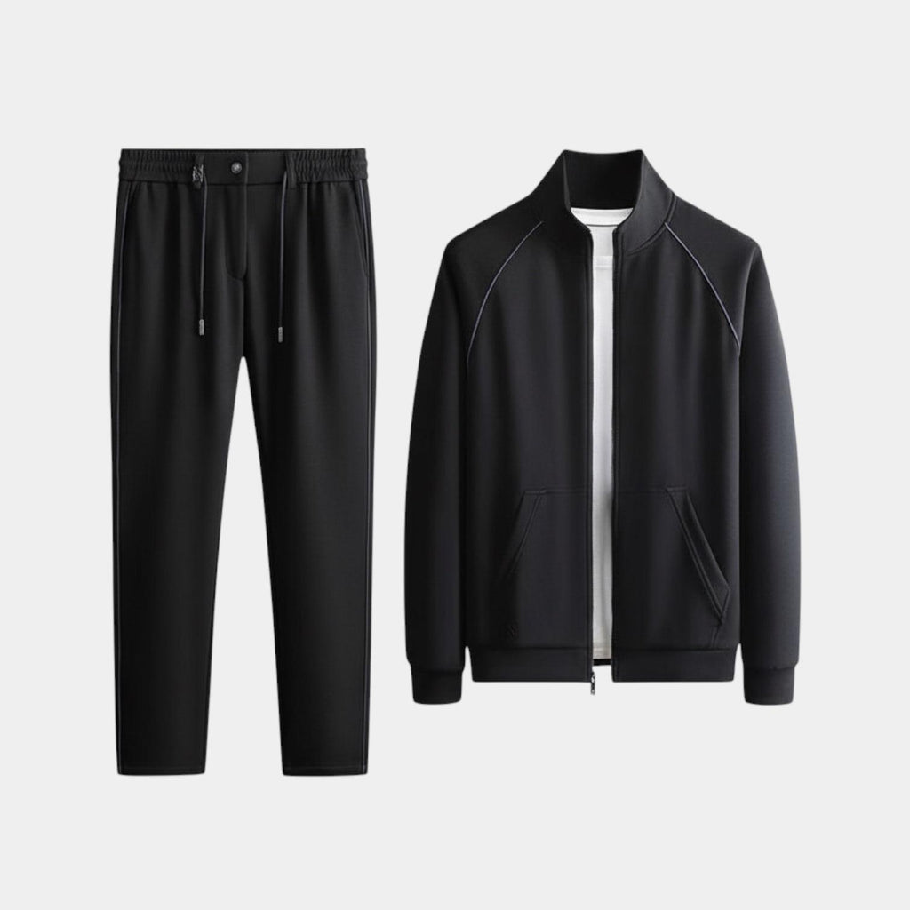 Men's Premium Zip Jacket and Slim Joggers Tracksuit Set for Activewear and Casual Outfits