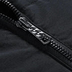 Men's Quilted Puffer Jacket with Faux Fur Lining for Winter Warmth and Comfort