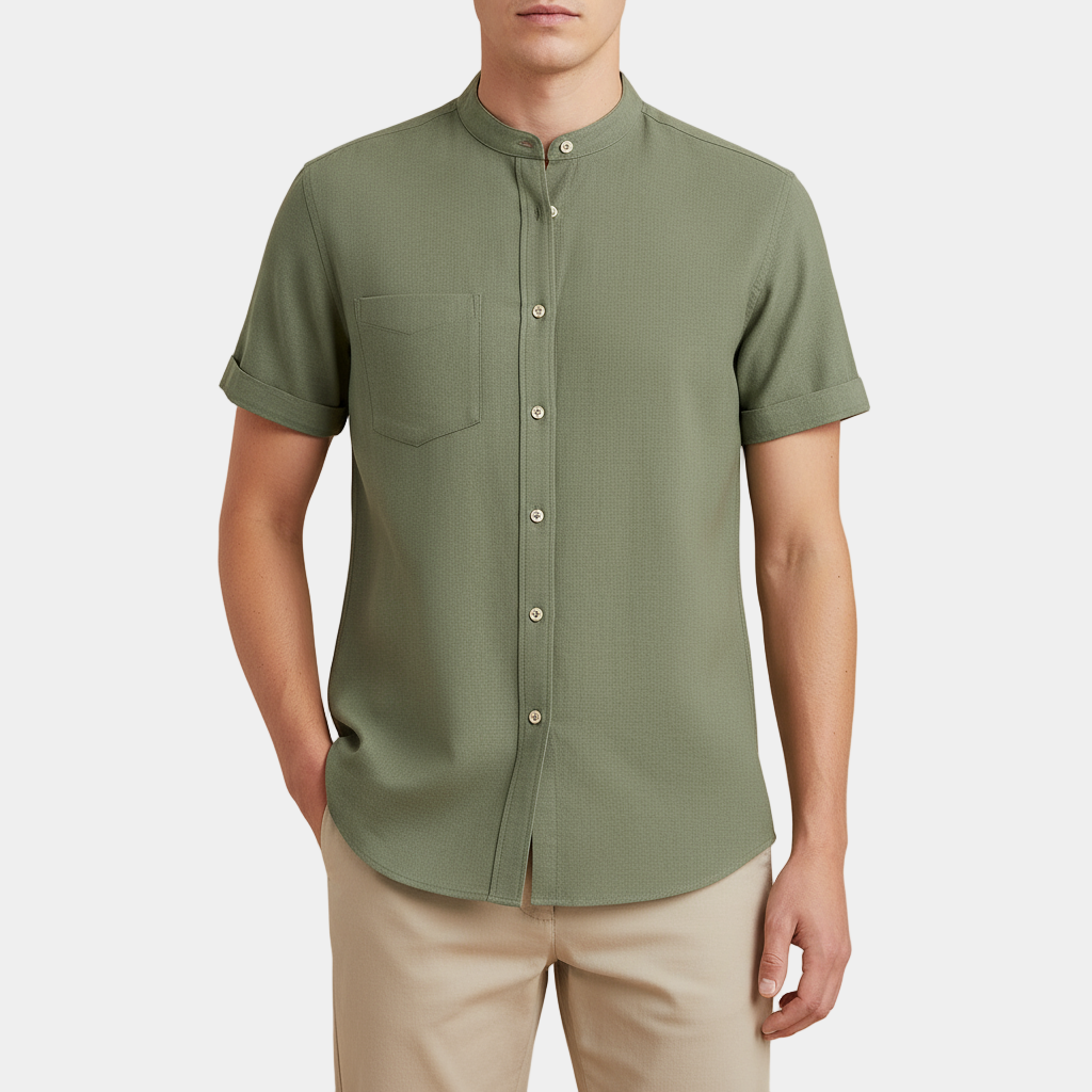 Men's Relaxed Fit Linen Short-Sleeve T-Shirt for Casual Wear