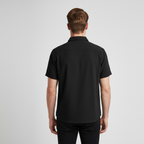 Men's Satin Piqué Short Sleeve Polo Shirt - Slim Fit Casual Wear for Everyday Style
