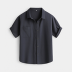 Men's Satin Piqué Short Sleeve Polo Shirt - Slim Fit Casual Wear for Everyday Style