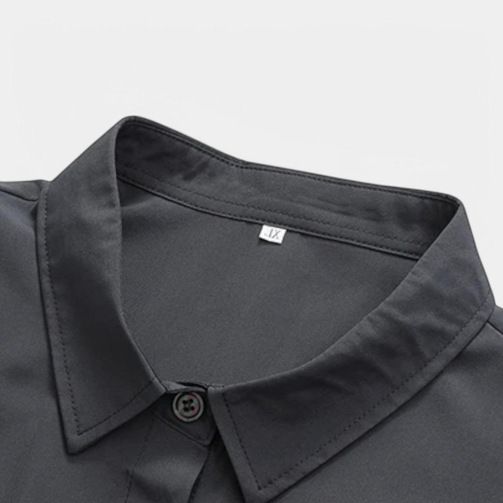 Men's Satin Piqué Short Sleeve Polo Shirt - Slim Fit Casual Wear for Everyday Style