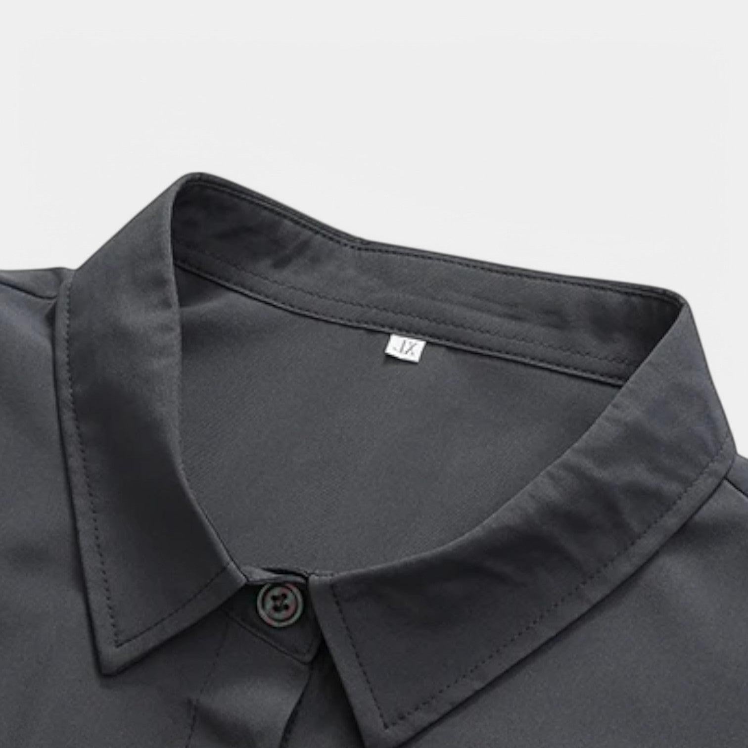 Men's Satin Piqué Short Sleeve Polo Shirt - Slim Fit Casual Wear for Everyday Style