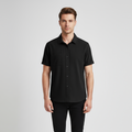 Men's Satin Piqué Short Sleeve Polo Shirt - Slim Fit Casual Wear for Everyday Style