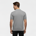 Men's Slim Fit Knitted Piqué Polo Shirt - Casual Wear, Comfortable Cotton Blend, Versatile Short Sleeve Design
