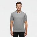 Men's Slim Fit Knitted Piqué Polo Shirt - Casual Wear, Comfortable Cotton Blend, Versatile Short Sleeve Design