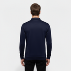 Men's Slim Fit Stretch Long-Sleeve Polo Shirt with Anti-Odor Fabric for Performance and Active Wear