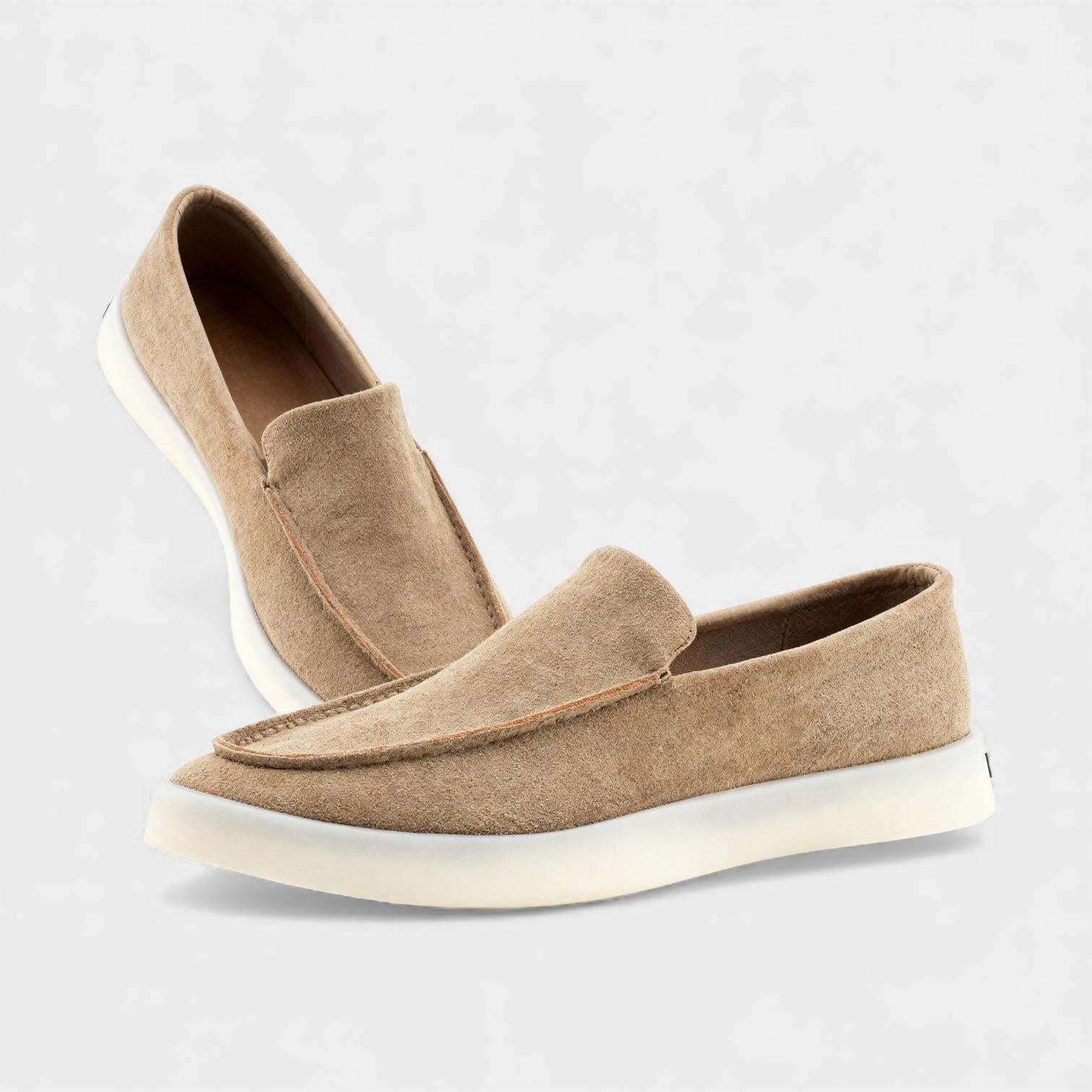 Men's Slip-On Loafers in Faux Suede | Casual Footwear for Everyday Wear | Comfortable and Stylish Design