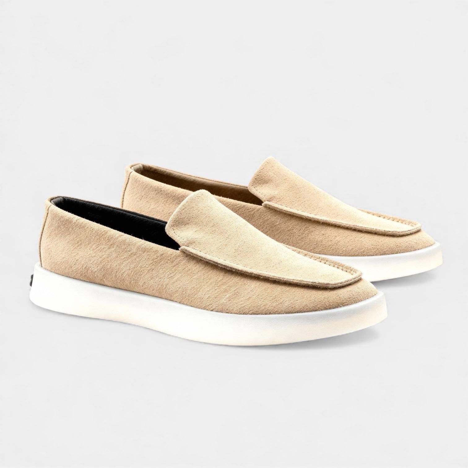 Men's Slip-On Loafers in Faux Suede | Casual Footwear for Everyday Wear | Comfortable and Stylish Design