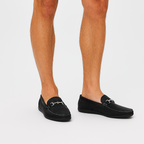 Men's Suede Leather Moccasin Loafers for Business Casual Wear - Comfortable Slip-On Design
