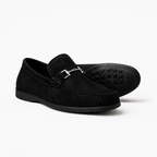 Men's Suede Leather Moccasin Loafers for Business Casual Wear - Comfortable Slip-On Design