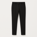 Men's Tailored Straight-Leg Trousers with Elastic Waistband for Comfortable Everyday Wear