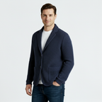 Men's Waffle Knit Cardigan - Soft Textured Two-Button Sweater Jacket for Casual Wear and Layering