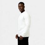 Men's Waffle Knit Sweater - Crew Neck Jumper - Cozy Casual Knitwear for Everyday Wear